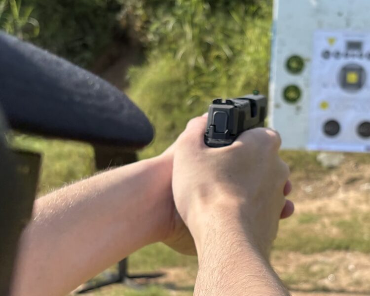 a shooter with a p365x