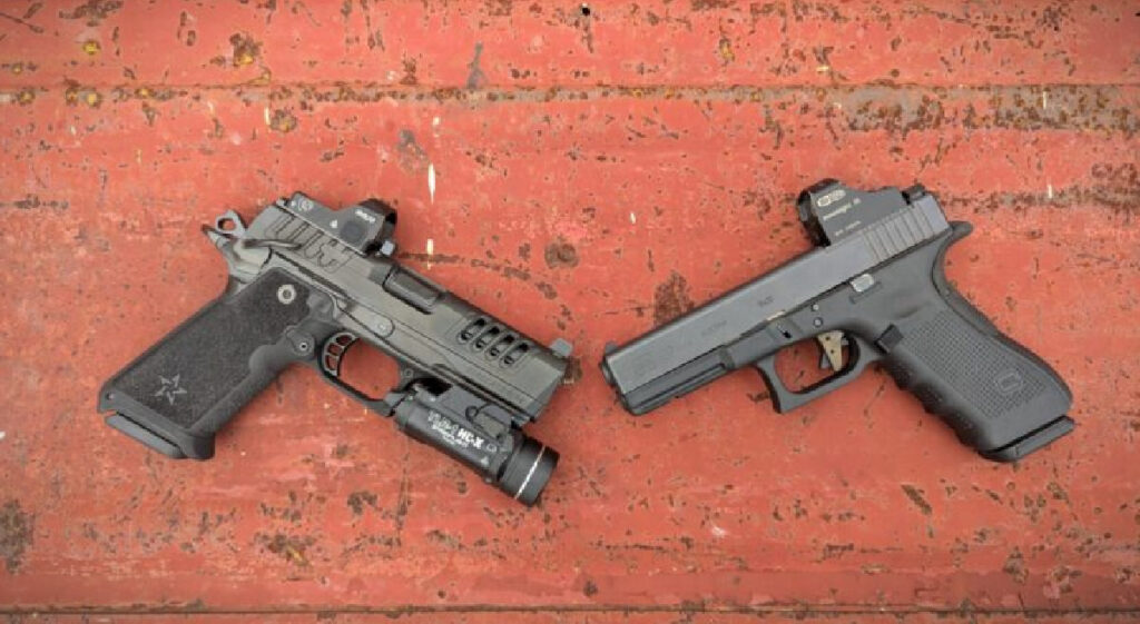 staccato and glock handguns