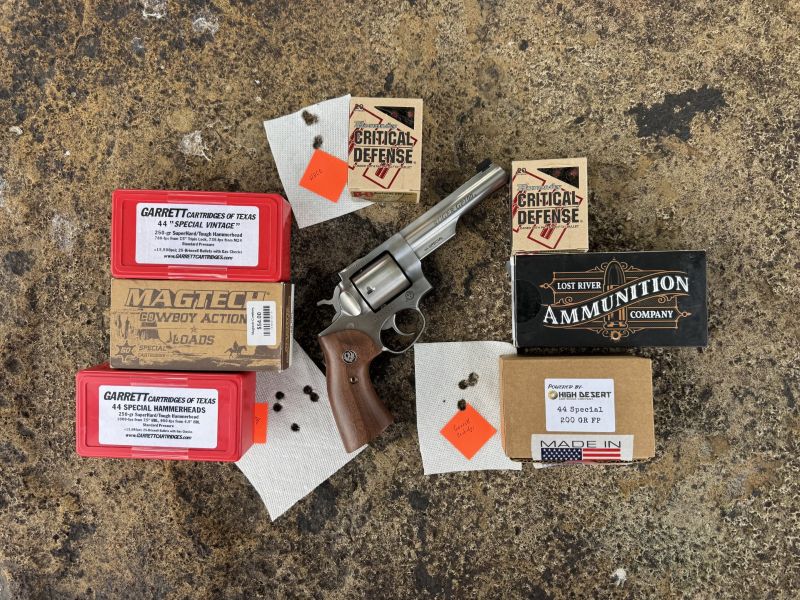 The GP100 displayed good accuracy with a variety of ammunition.