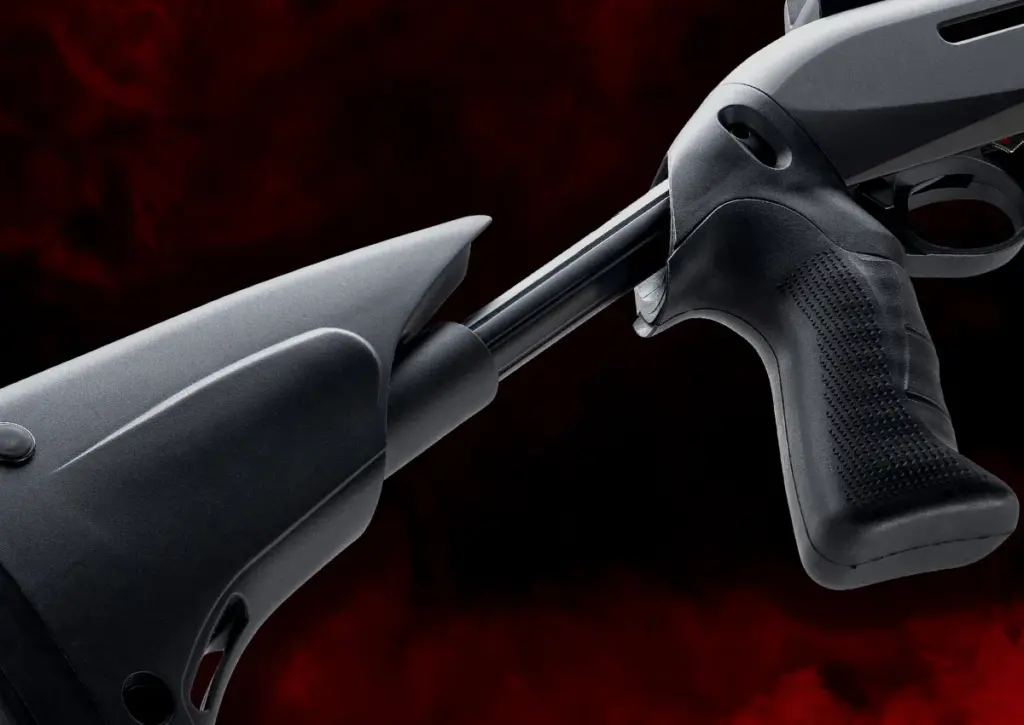 Benelli M2-G1 black shotgun stock.