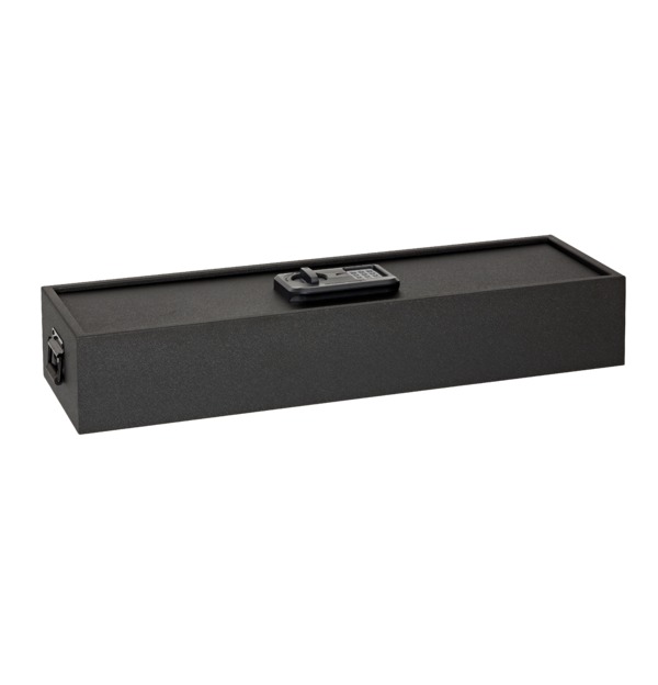 Black safe on a white background.