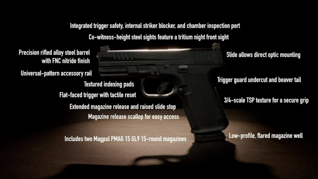 Features of Ruger and Magpul's hybrid pistol.