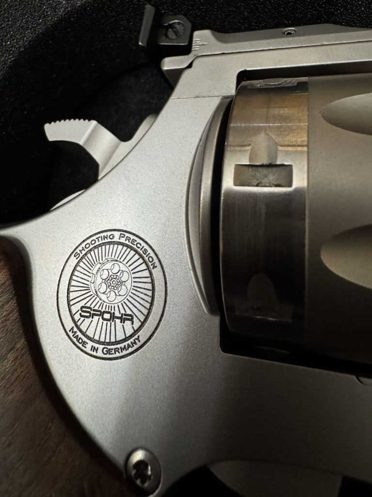 The mark of precision engineering in one of the world's most accurate revolvers.
