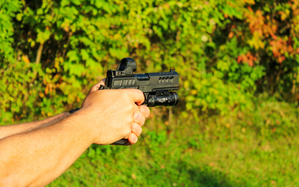 shooting the Atlas Athena V3 pistol