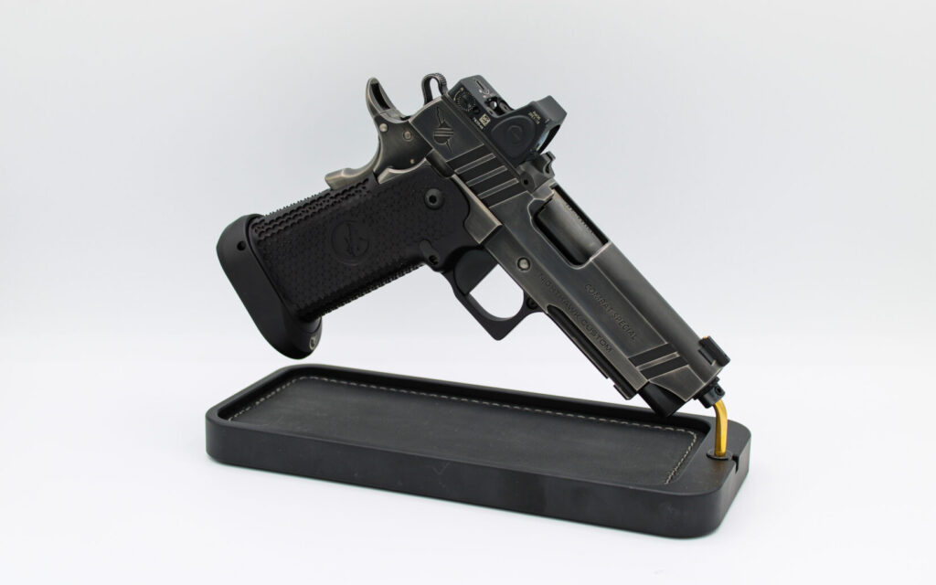 Nighthawk Combat Special l on a black rest on a white background.