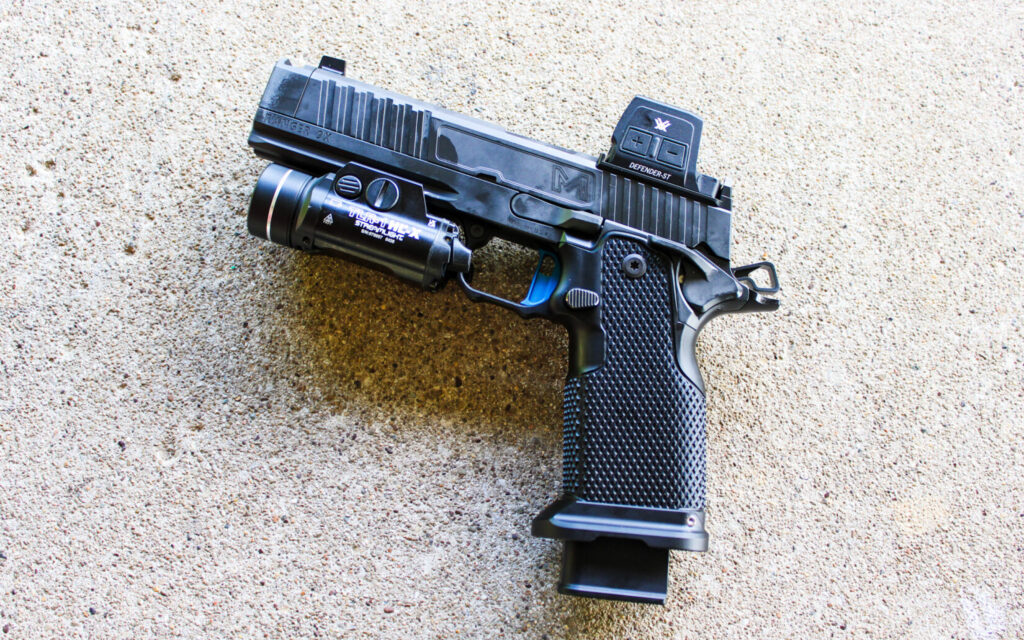 Miller Precision Ranger 9X on a concrete bench