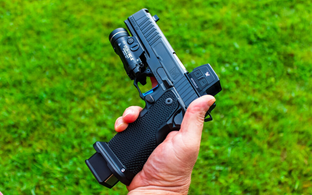 holding the Miller Precision Ranger 9X