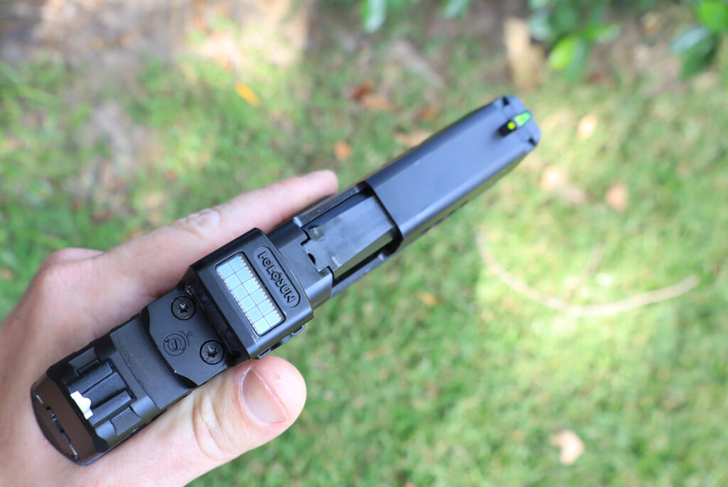 The FN 309 MRD with a Holosun EPS enclosed red dot mounted directly to the slide