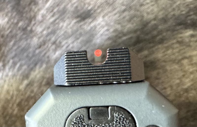 Jahn likes the iron sights on the Echelon Pro.